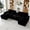 124" Black, variant on Aisword 124" U Shaped Cloud Couch Sectional with USB Charging, Hidden Storage, Cup Holders & Chenille Double Chaise, Black
