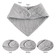 6 Pack Muslin Baby Bibs Organic Cotton Baby Drool Bibs for Unisex Boys Girls
