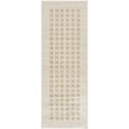 thumbnail image 2 of Hauteloom Baback Checkered Runner Rug - Modern Geometric Square Tiles Carpet for Hallway, Kids Room, Nursery - Machine Washable - High Pile - Peach, Beige - 2'7" x 7'3" (2x8 Runner Rug), 2 of 12