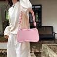 thumbnail image 1 of Bolso de mano para mujer, bolso de hombro simple de cuero PU, bolso de mensajero sólido cuadrado (rosa) Ndcxsfigh Para Estrenar, 1 of 5