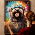 thumbnail image 6 of Briard Dog Canvas Wall Art,Pet Canvas Painting Puppy Artwork,Colorful-Watercolor Original Artwork Print For Bedroom, Bathroom Wall Art decor, 6 of 6