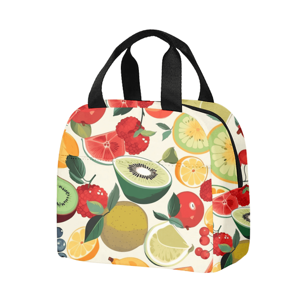 Portable Lunch Bag Fruit Pattern Insulation Picnic Food Storage Bags
