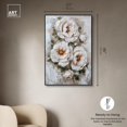 thumbnail image 5 of White Mirage II Canvas Print Floral Wall Decor by Art Remedy, Black Frame, 30 x 45, 5 of 7