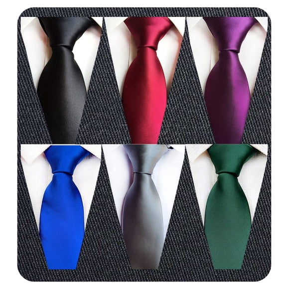 Adulove Corbata para hombre Corbata de seda clásica Tejida Jacquard Corbatas para el cuello 6 piezas