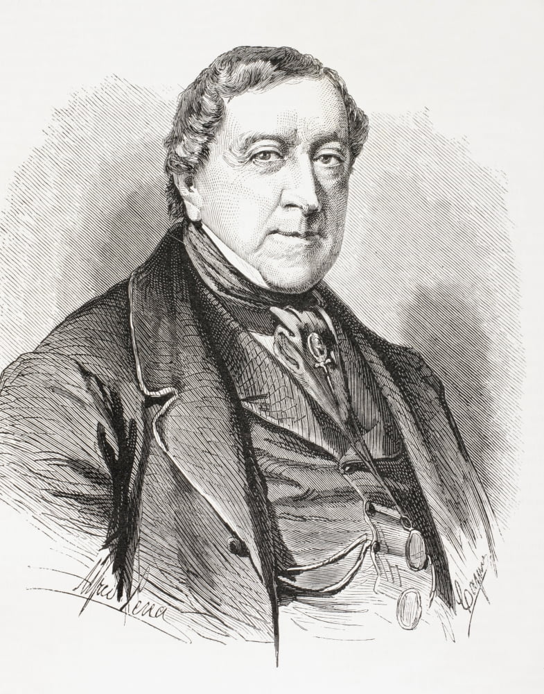 Gioachino Antonio Rossini 1792 Canvas Art - Ken Welsh Design Pics (13 x 16)