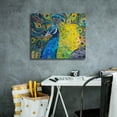 thumbnail image 4 of Epic Graffiti 'Poised Peacock 2' by St. Hilaire Elizabeth, Canvas Wall Art, 24"x20", 4 of 8