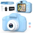 thumbnail image 1 of Balhvit Cámara selfie a prueba de golpes para niños, el mejor regalo de cumpleaños para niños de 3 a 10 años, vídeo digital HD con tarjeta SD de 32 GB, juguete de Navidad para niños de 3 4 5 6 7 8 años de edad y niños Zhivalor WMZL-477-1, 1 of 7
