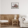 thumbnail image 4 of Stupell Industries Cottage Burgundy Flowers Truck Gray Floating Frame Canvas Art, 21 x 17, by Lettered and Lined, 4 of 8