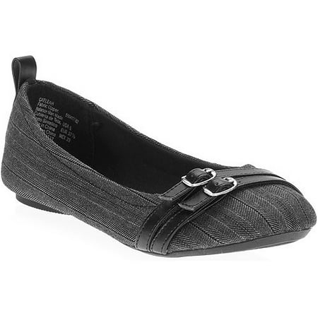 Faded Glory Women's Two-Strap Ballet Flats