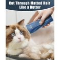 thumbnail image 3 of UYGDUY-Pet Clipper for Cat Matted Hair, Pet Shaver for Cats Quiet Pet Clippers Waterproof Cordless Cat Clippers for Matted Hair Long Hair with Storage Bag (Blue), 3 of 4