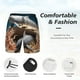 thumbnail image 3 of Balery Coral Fish Dolphin Bañador para hombre, shorts de playa de secado rápido con entrepierna y forro de compresión-X-Large, 3 of 6