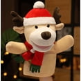 thumbnail image 1 of Hand Puppet Plush Toy,Soft Funny Plush Puppets Stuffed Animal Toy Doll for Kids, Elk, 1 of 5