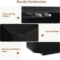thumbnail image 5 of 64'' Modern Fluted Buffet Sideboard Cabinet with Storage, Large Storage Cabinet with Adjustable Shelves, Press-Spring Door Console Table for Living Room Dining Room Entryway 31.5" H, Black, 5 of 9