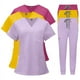 thumbnail image 2 of Ropa de enfermera de bolsillo multifuncional de doble capa, bata quirúrgica, ropa de trabajo de anestesista, traje de pantalón de manga corta, 2 of 6