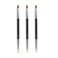 thumbnail image 1 of Shisuyan 3Pcs Eyeliner Brushes Double-head Conceal Brushes Creative Makeup Brushes, 1 of 8
