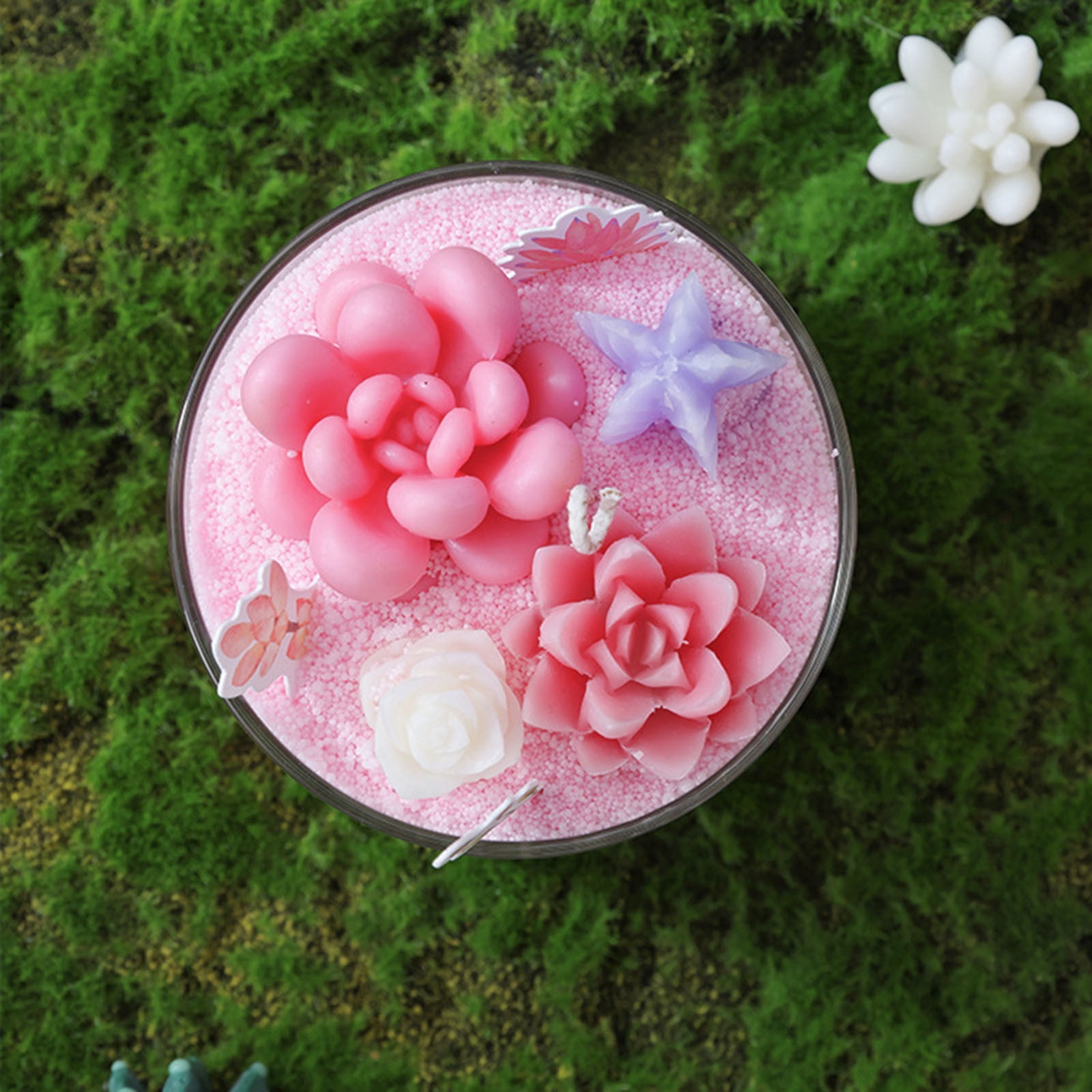 SPOORYYO DIY Sand Painting Candle, Aromatherapy Wax, Plant Based Material, Long Lasting Burning, Reusable Candle Making Kit