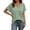 Green, variant on MEZZALL Women T-Shirts Short Sleeved Tops With V Neck Loose Fit Solid Color Large Size Casual T Shirt Vacation Streetwear