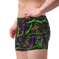 thumbnail image 4 of Naloa Neon Mardi Gras Print Mens Underwear - Boxers for Men, Classic Briefs for Men, 4 of 9