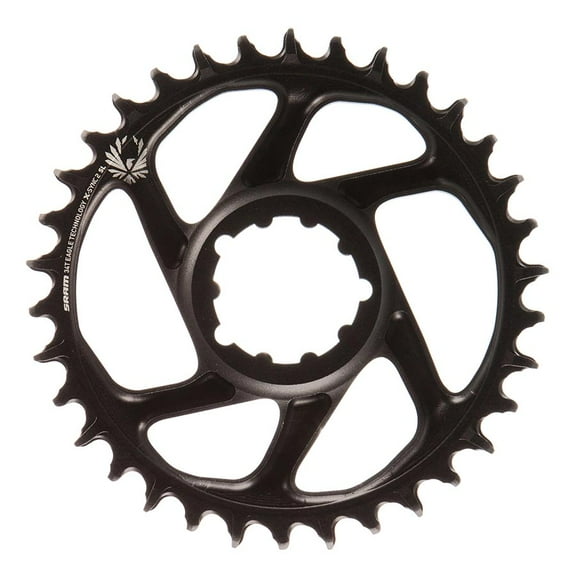 SRAM X-SYNC 2 SL 6mm Chainring, Teeth: 34, Speed: 11/12, BCD: Direct Mount, Single, Aluminum, Black