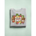 thumbnail image 3 of Beach Day - Hawaiian Island Fun Graphic Women's Sweatshirt, 3 of 4