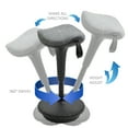 thumbnail image 4 of Vinsetto Tabouret Chaise Oscillant Sans Dossier, Tabouret d'Apprentissage Réglable, Gris, 4 of 10
