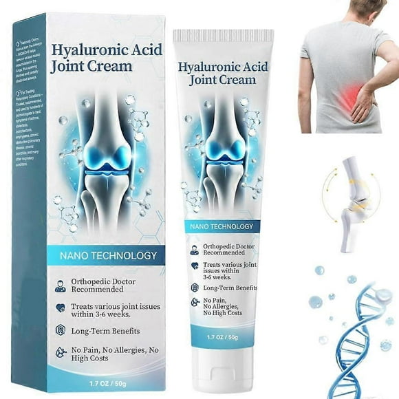Hyaluronic Acid Joint Cream, Hyaluronic Acid Joint Massage Cream, Advanced Joint and Bone Care Cream for Back, Neck, Hands, Knees