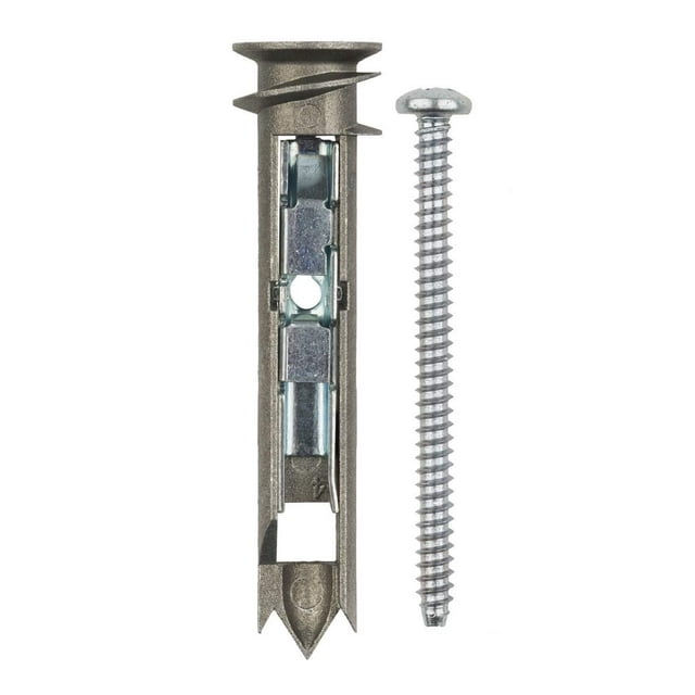 Heavy Duty Self-Drilling Toggle Anchors for Drywall with Screws Kit, Zinc