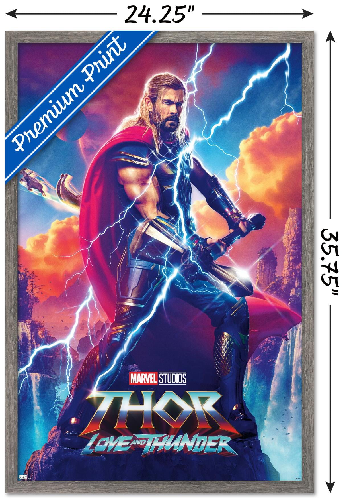 Marvel Thor Love and Thunder Movie Premium POSTER MADE IN USA - CIN108