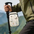 thumbnail image 4 of COEQINE Forearm Crutch Accesories Walking Stick Bag Butterfly Daisy Beige Elbow Crutch Pouch, Cane Attachment, with Multiple Pockets, Phone Holder, for Adults Women Men, 4 of 7