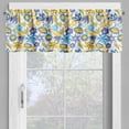 thumbnail image 2 of Ambesonne Floral Window Valance, Chrysanthemum and Butterfly, 54" X 12", Earth Yellow Blue, 2 of 5