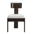 thumbnail image 5 of Upholstered Dining Chairs Set of 2 | Gray Fabric Side Chairs with Solid Rubber Wood Legs | 330 LBS Capacity | Modern Home Office &amp; Kitchen Furniture | 19"W x 20.1"D x 32.25"H, 5 of 14