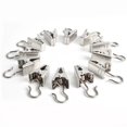 thumbnail image 4 of Selling 20 pcs/pack Metal Heavy Duty Curtain Clips W Hook Silver Color Hooks, 4 of 5