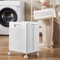 thumbnail image 1 of QTOCIO Folding Dirty Clothes Basket Plastic Storage Basket Bathroom Multifunctional Household Large Capacity Dirty Clothes Basket Bathroom Clothes Storage Basket, 1 of 4