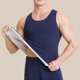 thumbnail image 5 of pstuiky Camisetas sin mangas, Blusas de cuello redondo sin mangas sueltas lisas y cómodas para hombre Tops elegantes para mujer xl, 5 of 7