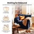 thumbnail image 3 of Foam Filled Bean Bag Chair, Plush Corduroy Lazy Sofa, 3 of 8