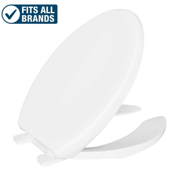 Proflo Pftscofcsc2000 Elongated Open-Front Toilet Seat - White