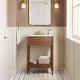 thumbnail image 4 of Pemberly Row Wooden Contemporary Bathroom Vanity in Walnut White, 4 of 9