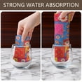thumbnail image 6 of 6 Pcs Pioneer Flower Floral Print Pattern Kitchen Towels, Funny Microfiber Dish Towel Set, 18" X 26" Tea Towels, 6 of 6