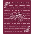 thumbnail image 3 of Birthday Gifts for Mom Unique Mom Gifts from Son Daughters for Mothers Day Valentines Day Christmas - I Love You Mom Sherpa Hugs Blanket 50"x60" (Wine), 3 of 6