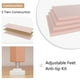thumbnail image 5 of Cómoda Blanca de 5 Cajones para Dormitorio, Estructura de Madera Sólida con Patas de Metal, Cómoda Alta con Espejo y Gabinete, Fácil Ensamblaje, Ideal para Organizar Ropa y Accesorios - Color rosa, 5 of 7