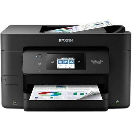 Epson WorkForce Pro EC-4020 Inkjet Multifunction Printer - Color - Copier/Fax/Printer/Scanner - 4800 x 1200 dpi Print - Automatic Duplex Print - 1200 dpi Optical Scan - 250 sheets Input - Fast