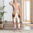 thumbnail image 6 of Lsque Cartoon Guinea Pig Print Men's Pajama Pants, Lounge Pant - Comfortable Home Wear,Elastic Waistband, Stylish Design-Small, 6 of 9