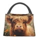 thumbnail image 1 of Fotbe Cute Floral Cow Bolsa Térmica Portátil con Estampado, Bolsa de Entrega de Alimentos Aislada, Bolsa Reutilizable de Gran Capacidad para Comidas y Supermercado, 1 of 6