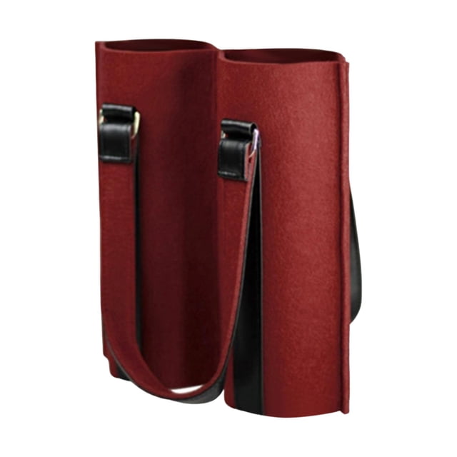 Soporte para vino de fieltro Gloria Bolsa aislada portátil 750ml rojo