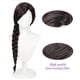 thumbnail image 2 of Witch Elphaba Extra Long Braided Wigs – Black Brown Witch Cosplay Braid Wig, 2 of 5