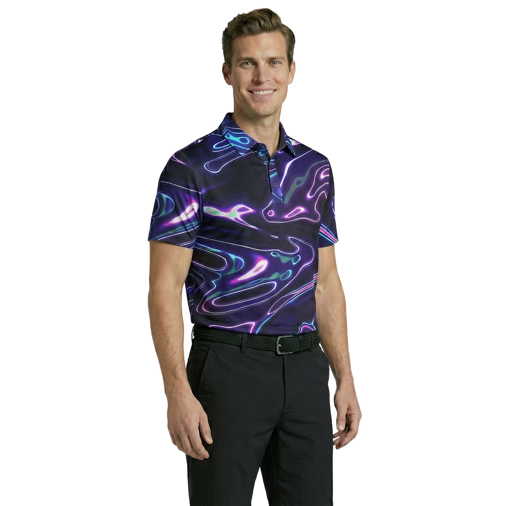 Birdie Bound Men's and Men's Big & Tall Novelty Golf Polos, Sizes XS-4XLT