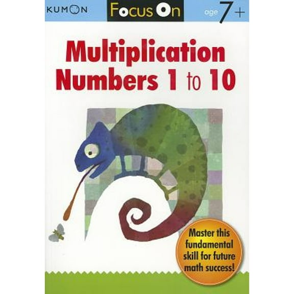 Pre-Owned Kumon Focus on Multiplication: Numbers 1-10 (Paperback) 193580040X 9781935800408