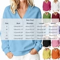 thumbnail image 2 of cocolona Womens Button Down Solid Color Sweatshirt V Neck Long Sleeve Cinched Hem Pullover Tops with Pocket, 2 of 7