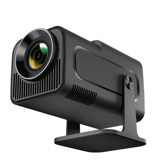 Projector 1080P Decoding Keystone Correction Mini Portable Projector Voice Control Synchronous Screen Function Diffuse Imaging with Stand 360° Free Adjustment Up to 130 inch Large Screen for Office