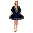 thumbnail image 3 of HAPPY BAY Women's Plus Size Swimming Swimsuit Cover Ups 2X-3X Navy Blue-AC132, 3 of 4